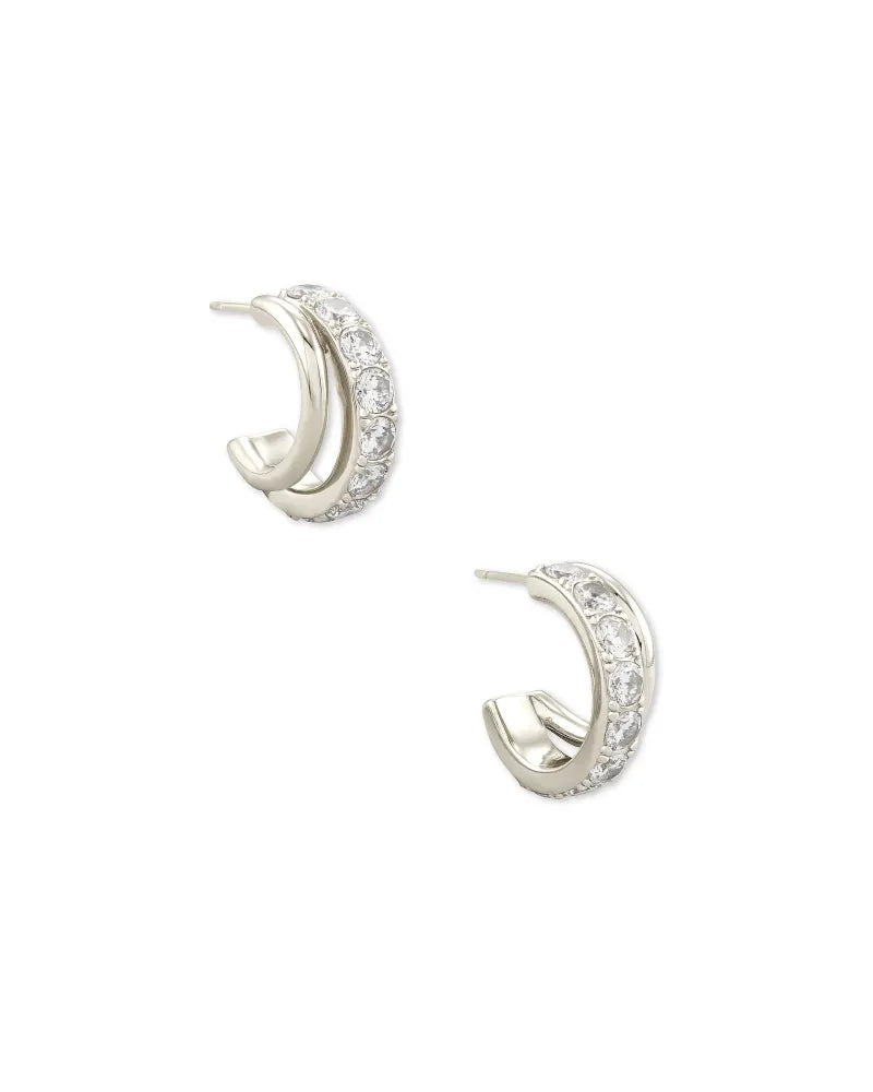 Kendra Scott Livy Huggie Earring Silver