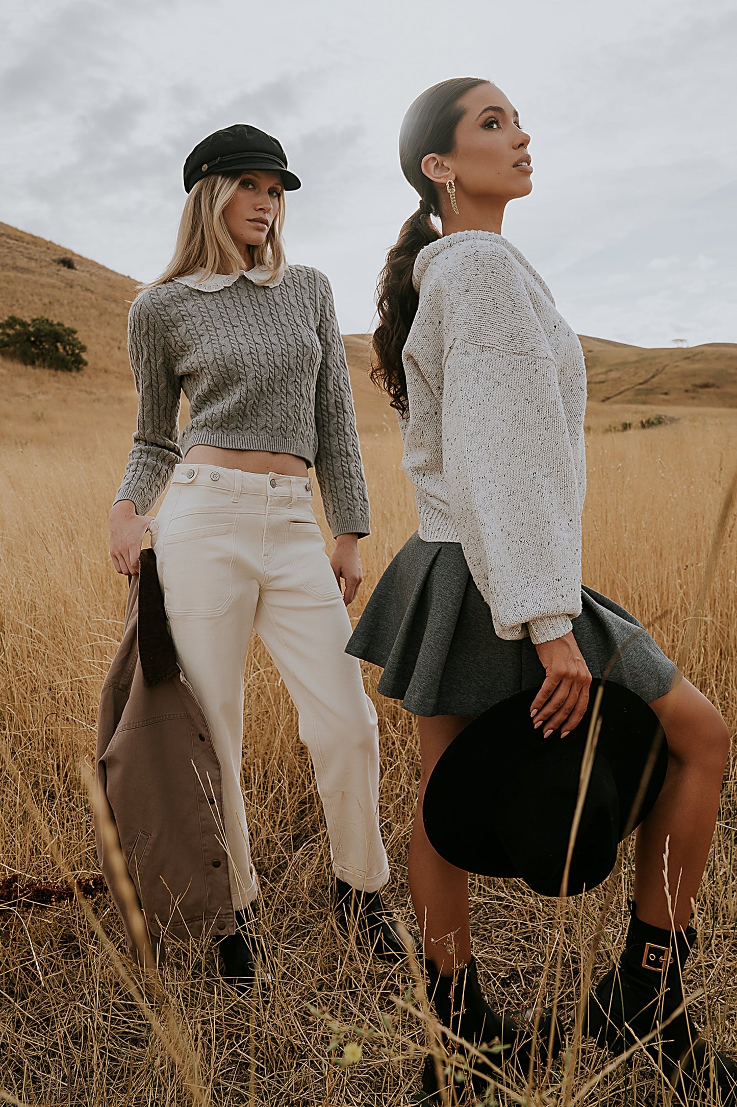 Amber Wide Leg Jeans in Cream
