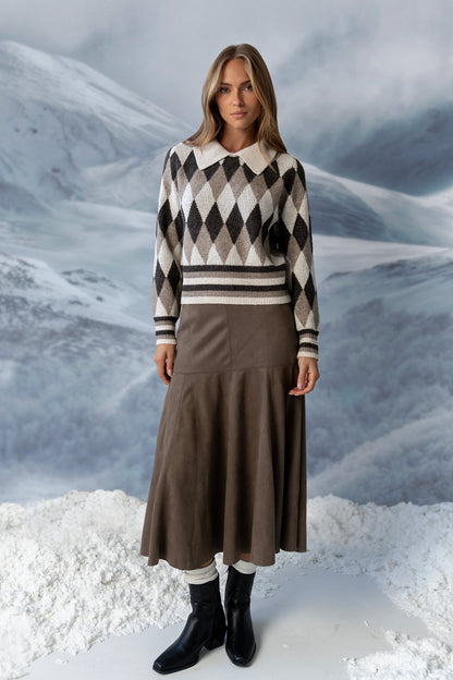 Hallie Argyle Sweater - FINAL SALE