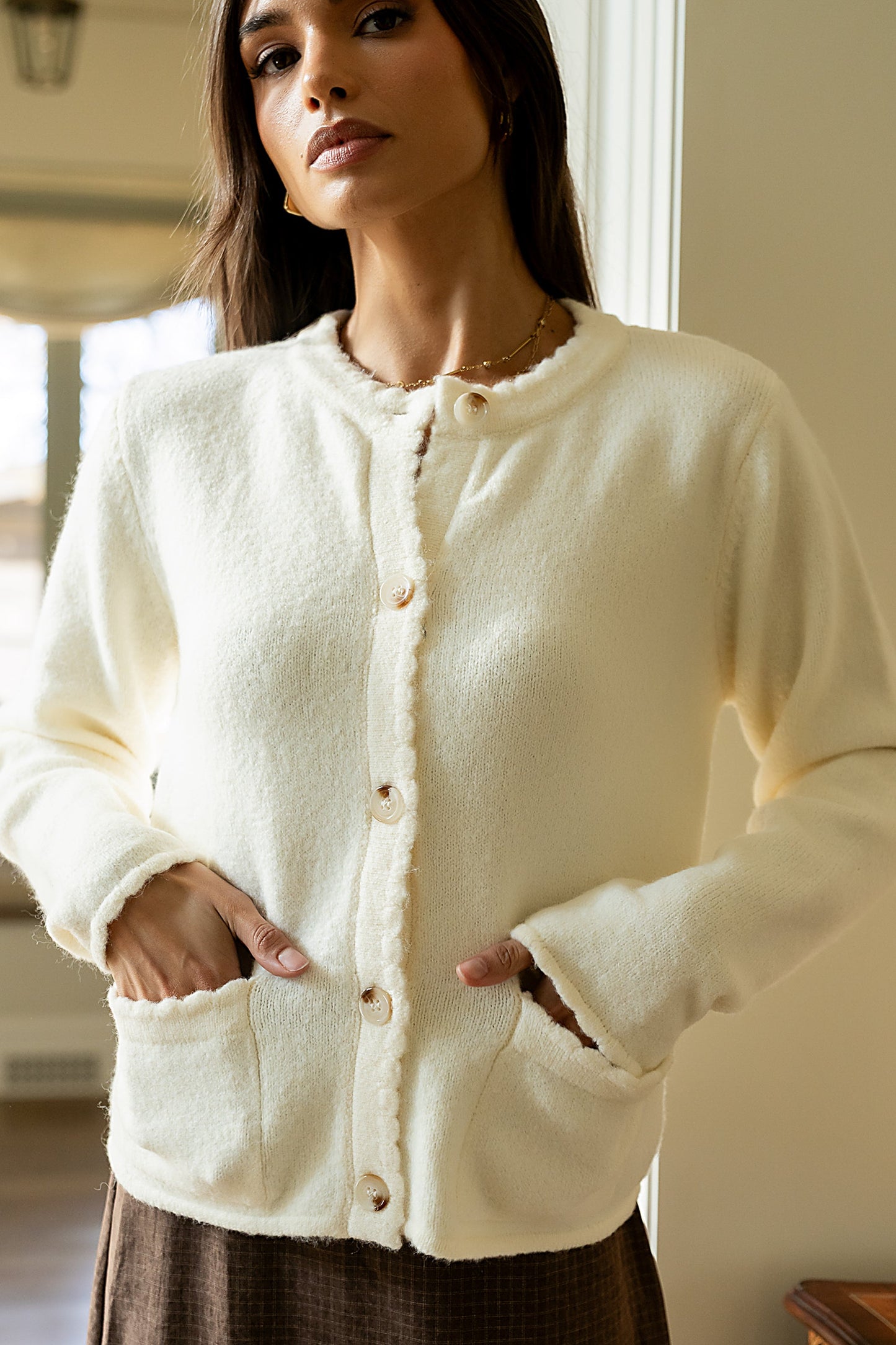 Brittany Button Up Sweater - FINAL SALE