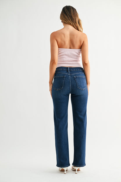 Just Black Denim Straight Leg Pant