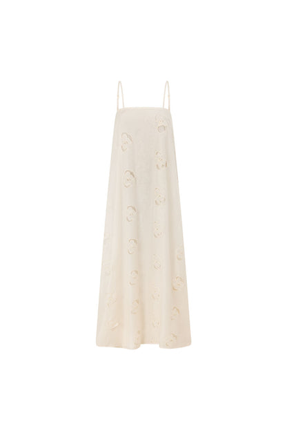 Melena Dress - Beige Flower