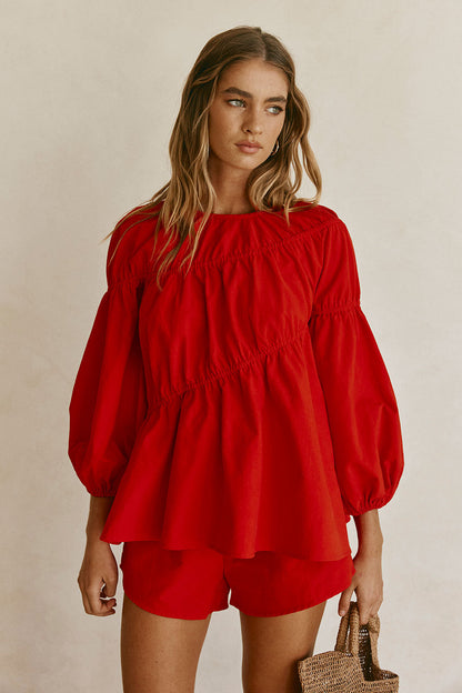 SAMPLE-Akel Top - Cherry