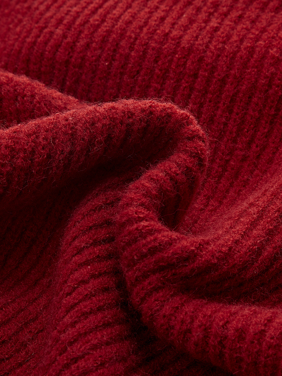 Turtleneck Ribbed Sweater Vest