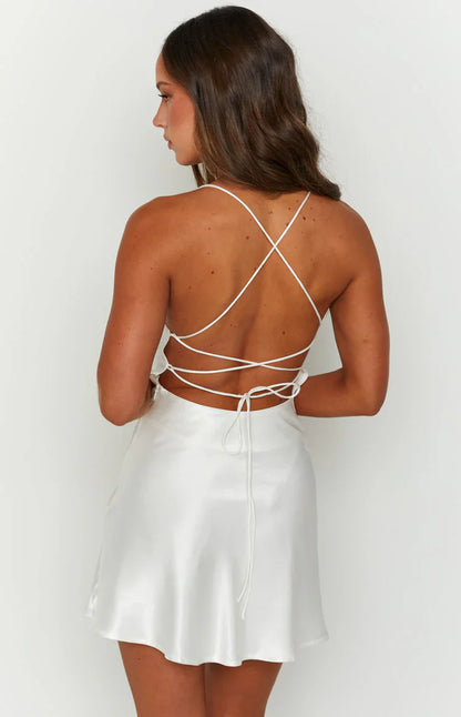 Come and Get It White Party Dress