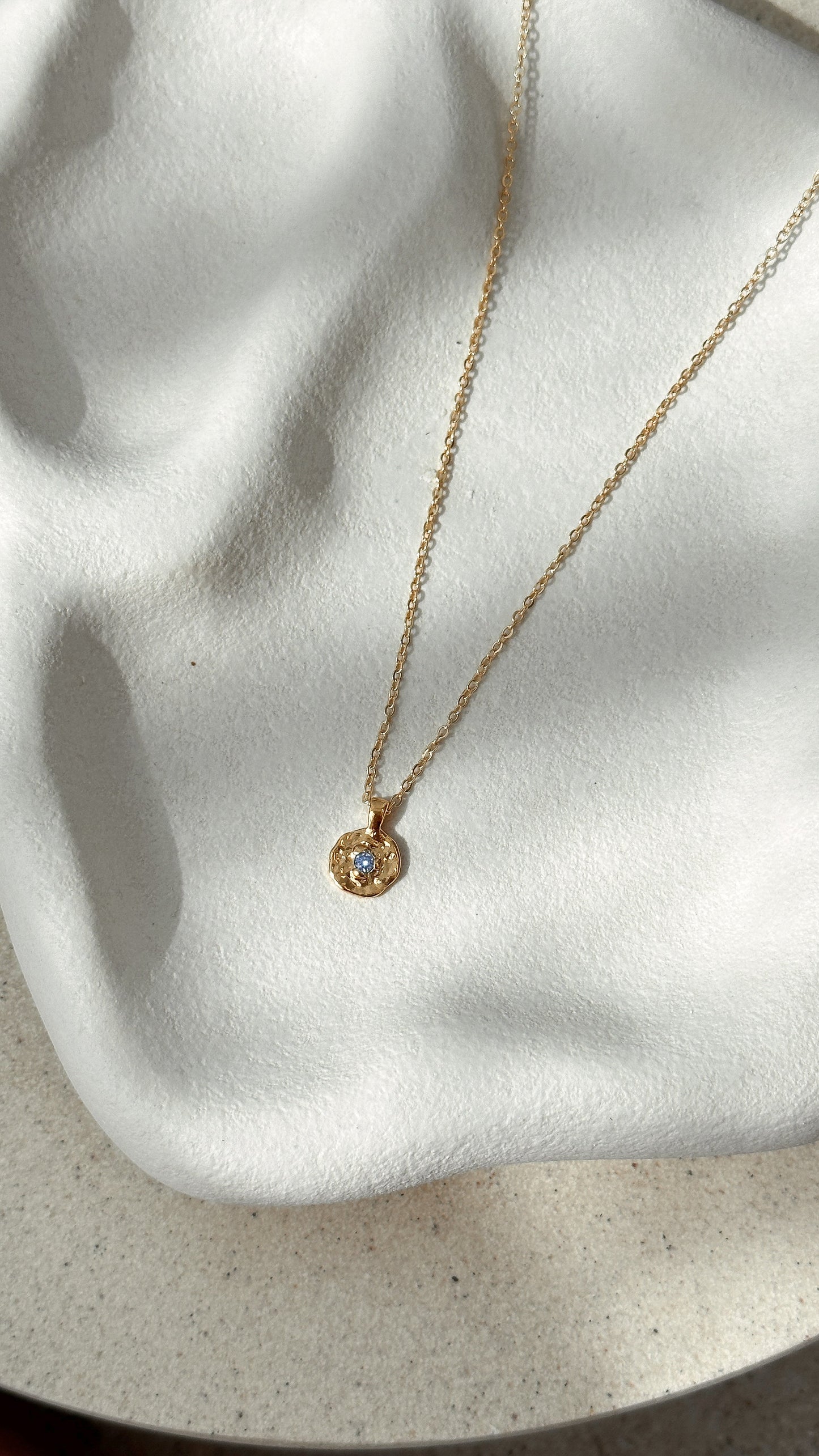 September Birthstone Necklace - Sapphire