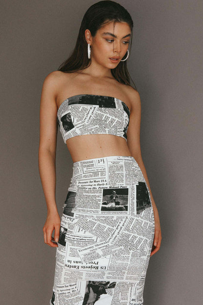 Extra Extra Maxi Skirt White