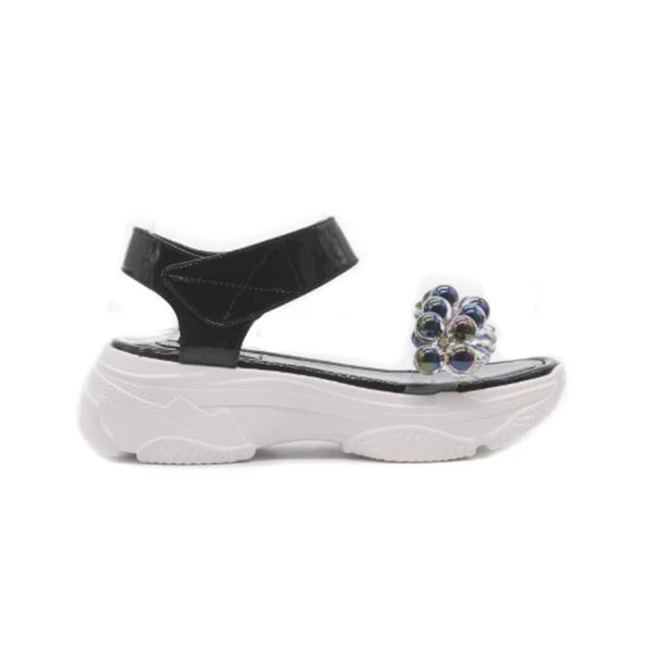Cute Beans Velcro Side Closure Sandals